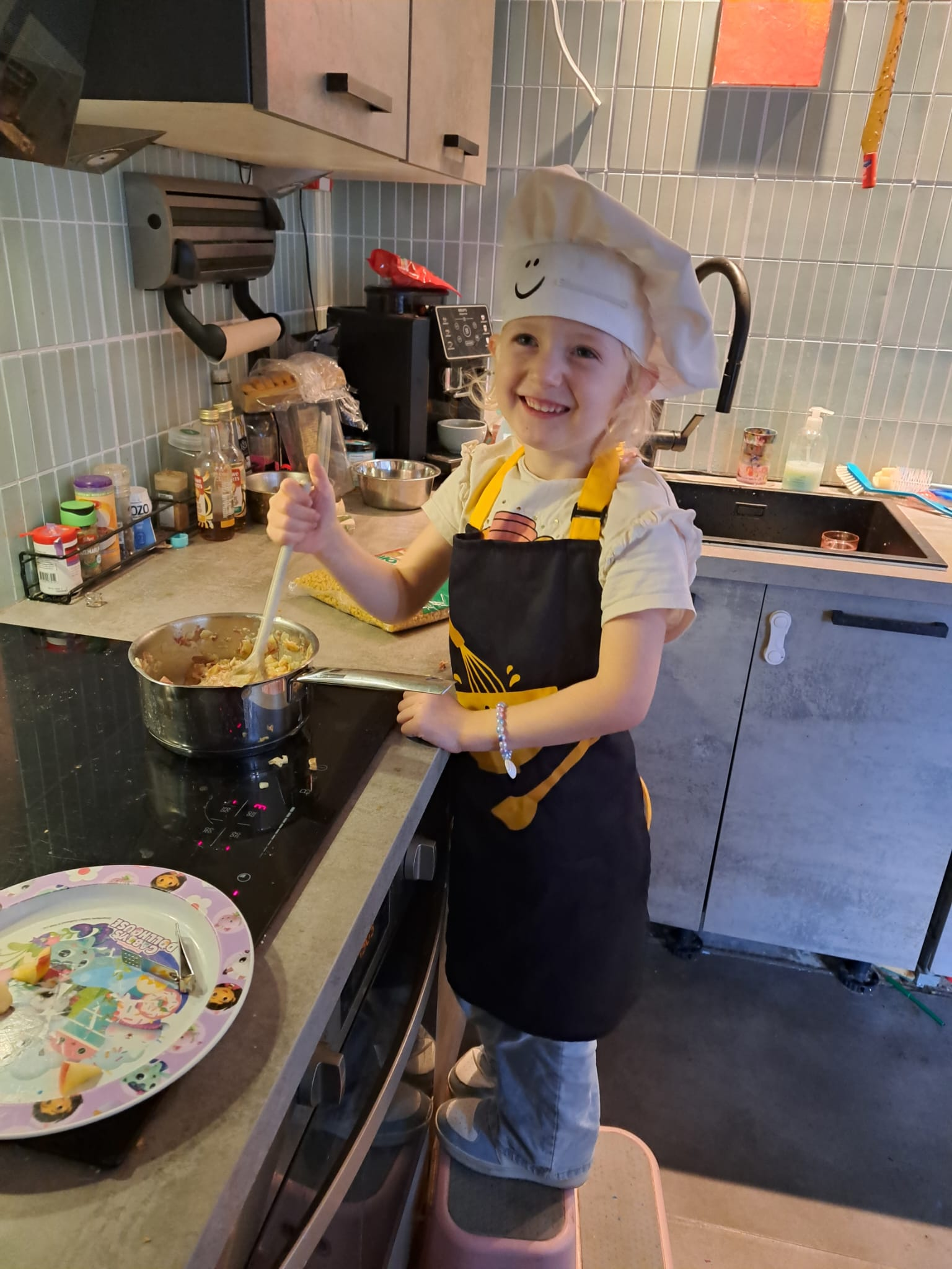 Olivia als chef